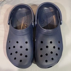 Navy blue crocs